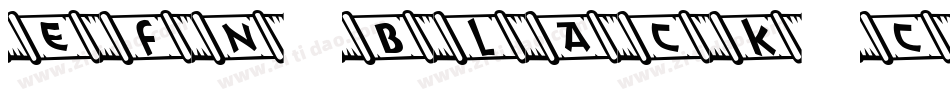 EFN Black Chrome字体转换